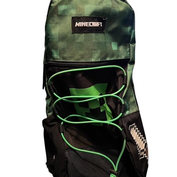 Green and Black Minecraft Backpack - Picture 3 of 6
